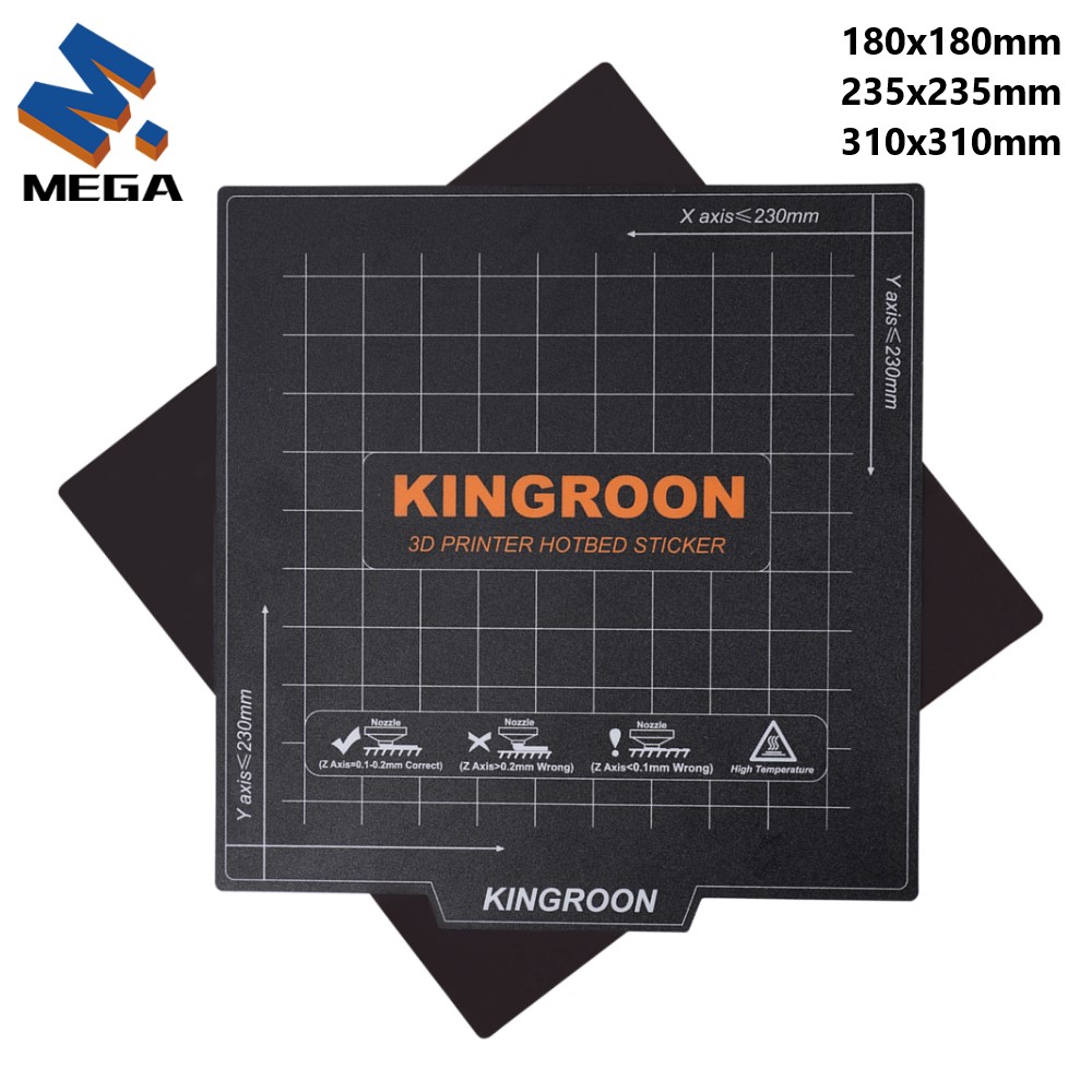 Creality Printer K1 - Гибкая магнитная грелка KINGROON 180x180/235x235 мм,