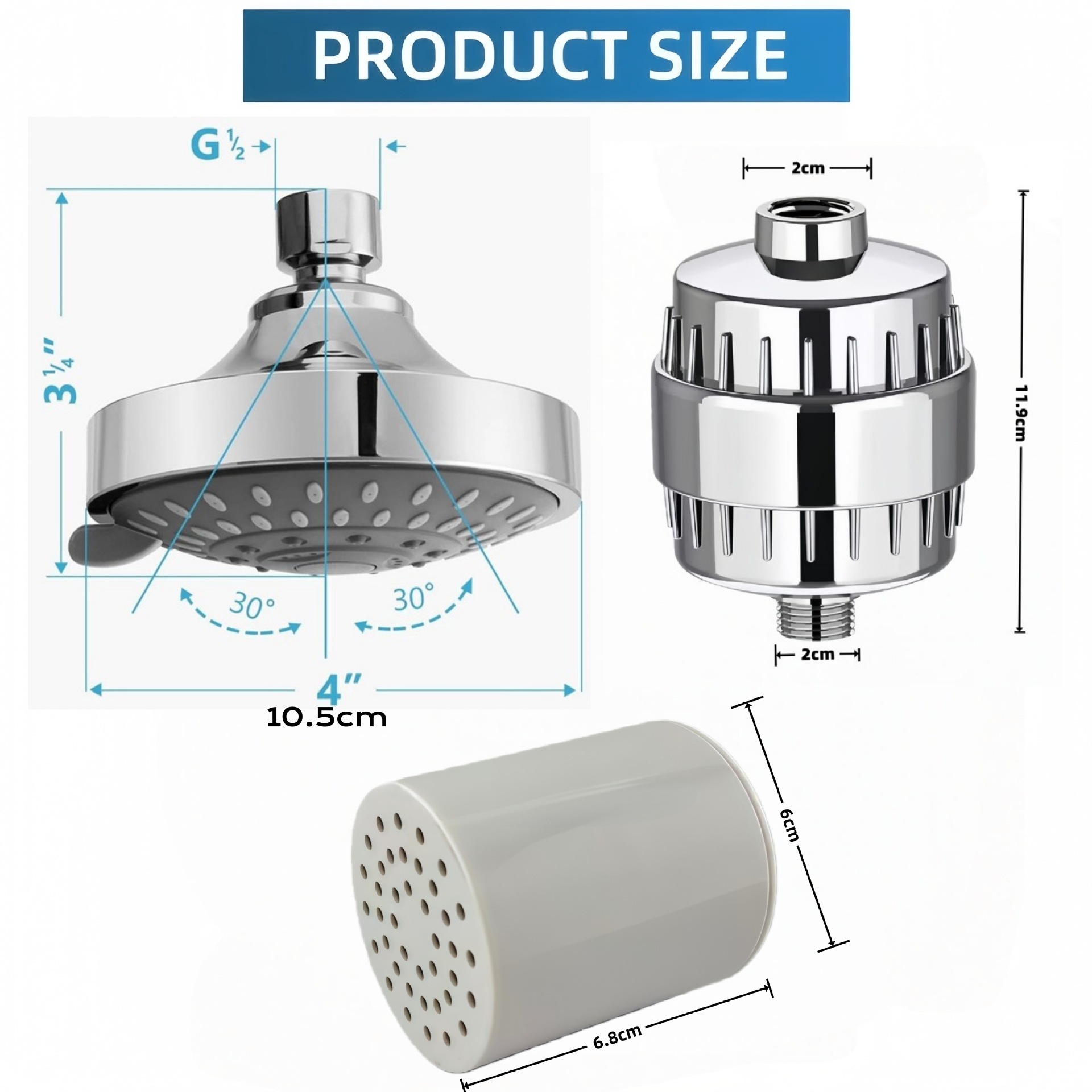 Комплект фильтров для душа с 1 – обзор и цена Shower Valve Cartridge