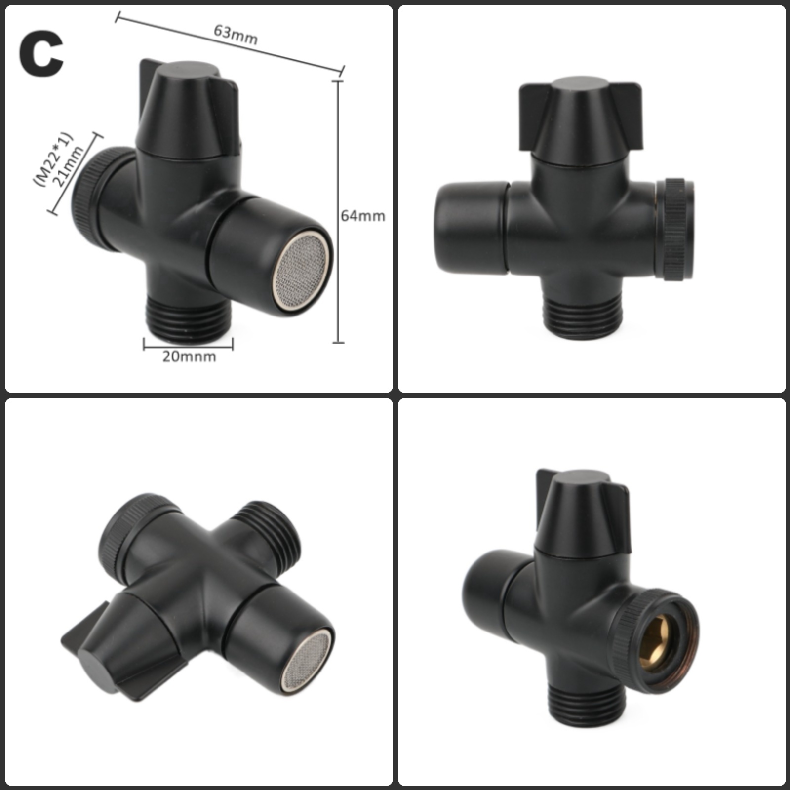 Черный латунный адаптер для ду – обзор и цена Shower Valve Cartridge